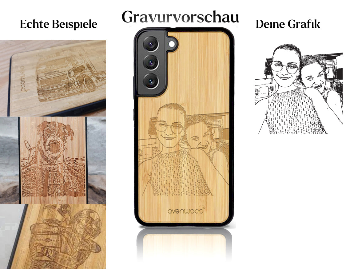 INDIVIDUELL Samsung Galaxy S22 Plus Bambus-Kunststoff