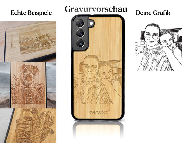 INDIVIDUELL Samsung Galaxy S22 Plus Bambus-Kunststoff