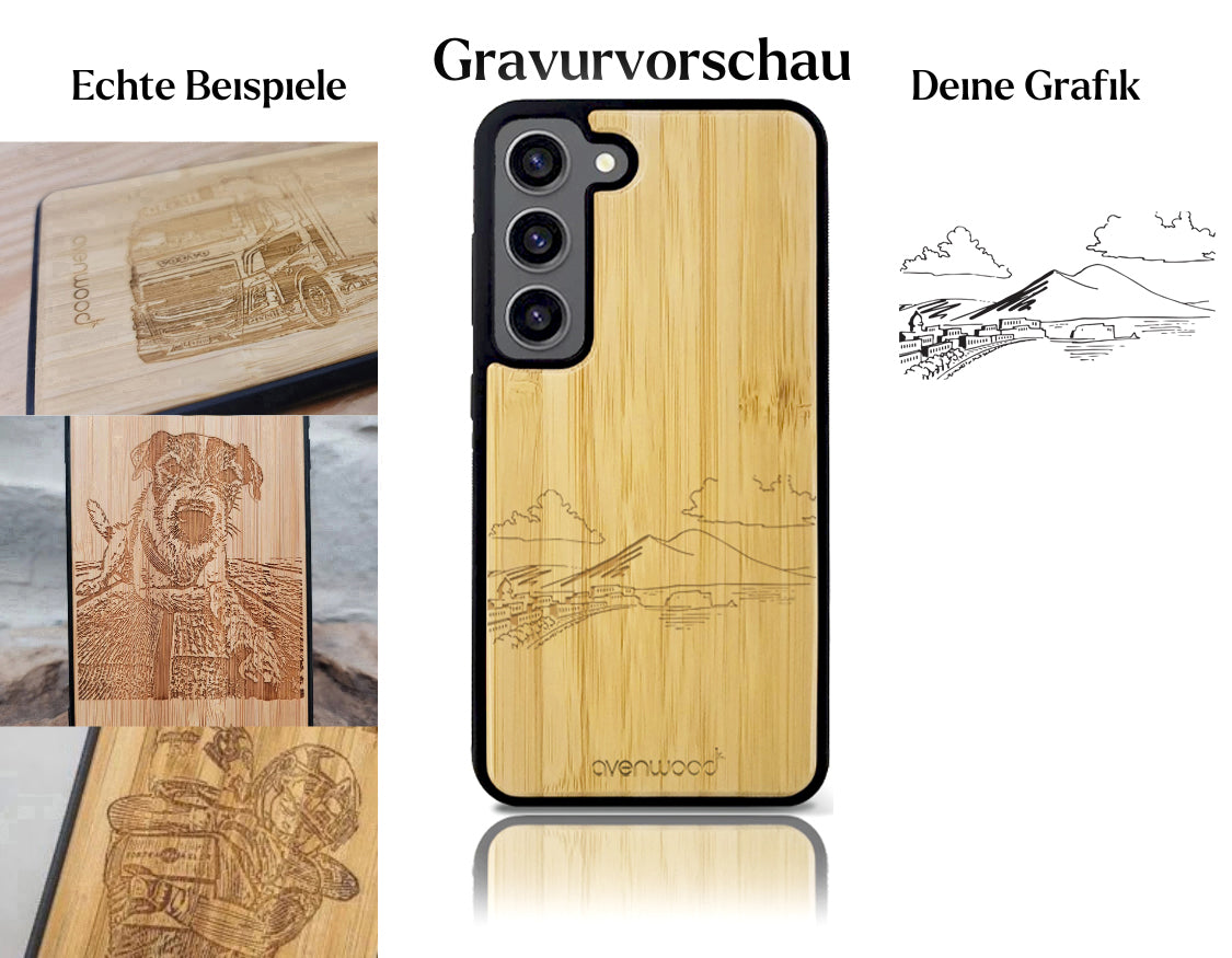 INDIVIDUELL Samsung Galaxy S23 Bambus-Kunststoff