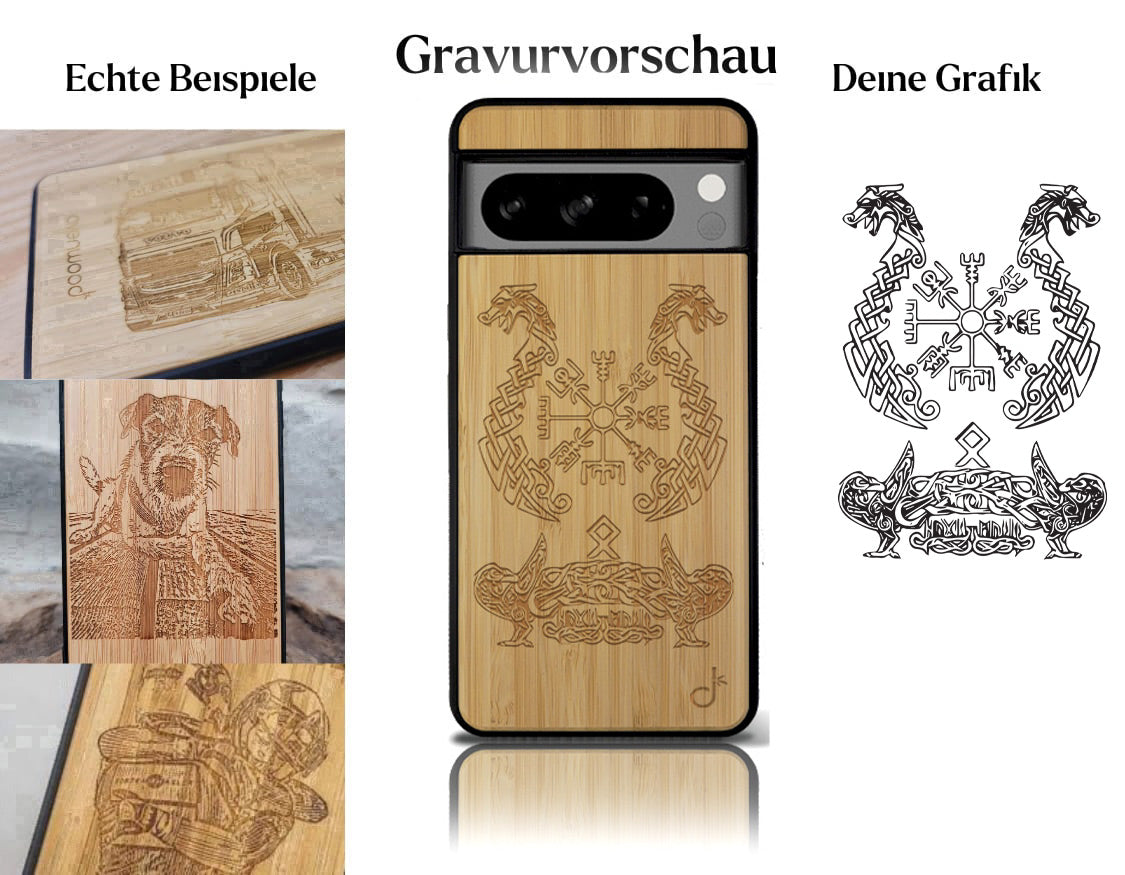 INDIVIDUELL Pixel 8 Pro Bambus-Kunststoff