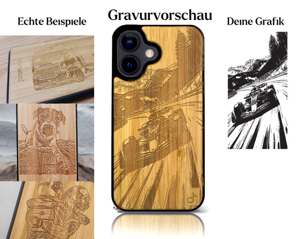 INDIVIDUELL iPhone 16 Pro Max Bambus-Kunststoff
