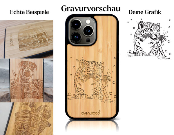 INDIVIDUELL iPhone 16 Pro Bambus-Kunststoff