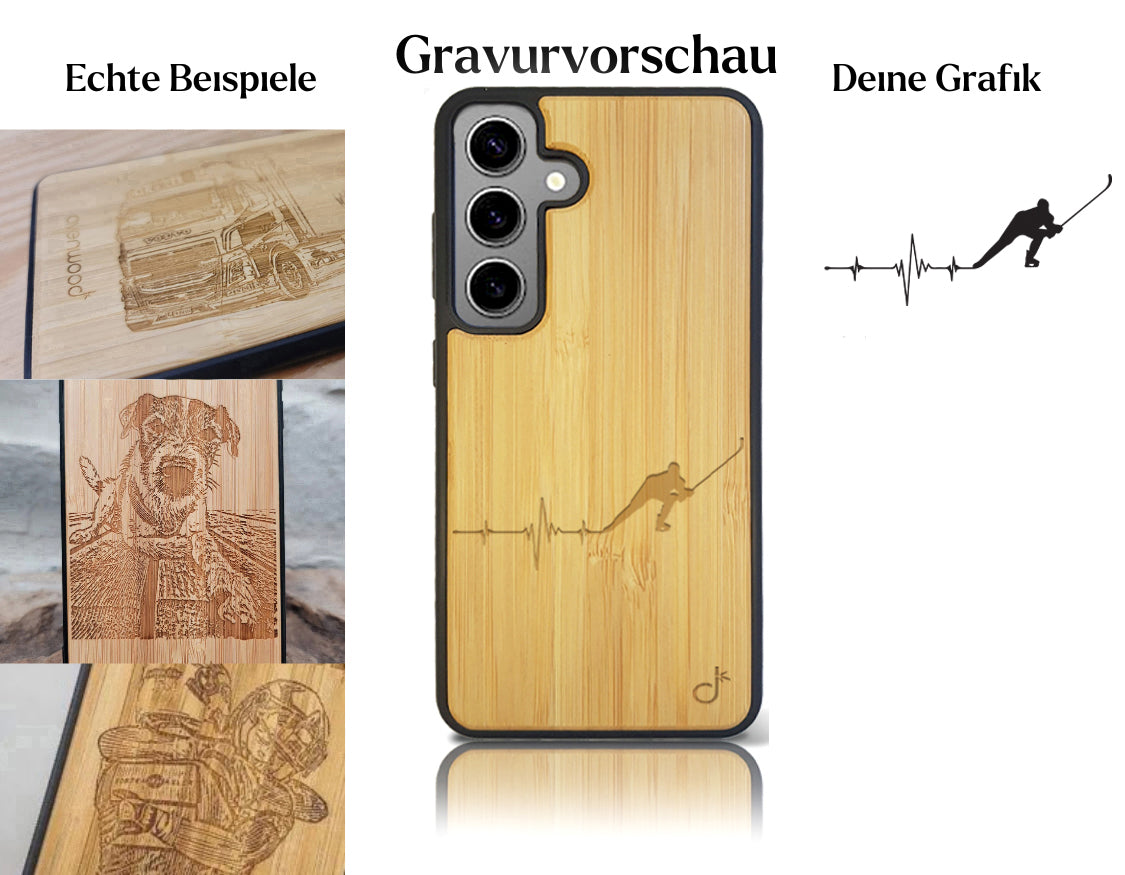 INDIVIDUELL Samsung Galaxy S24 Plus Bambus-Kunststoff