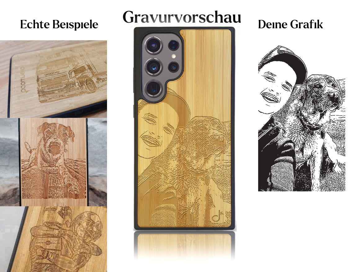INDIVIDUELL Samsung Galaxy S24 Ultra Bambus-Kunststoff