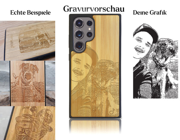 INDIVIDUELL Samsung Galaxy S24 Ultra Bambus-Kunststoff