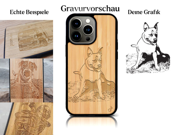 INDIVIDUELL iPhone 16 Pro Bambus-Kunststoff