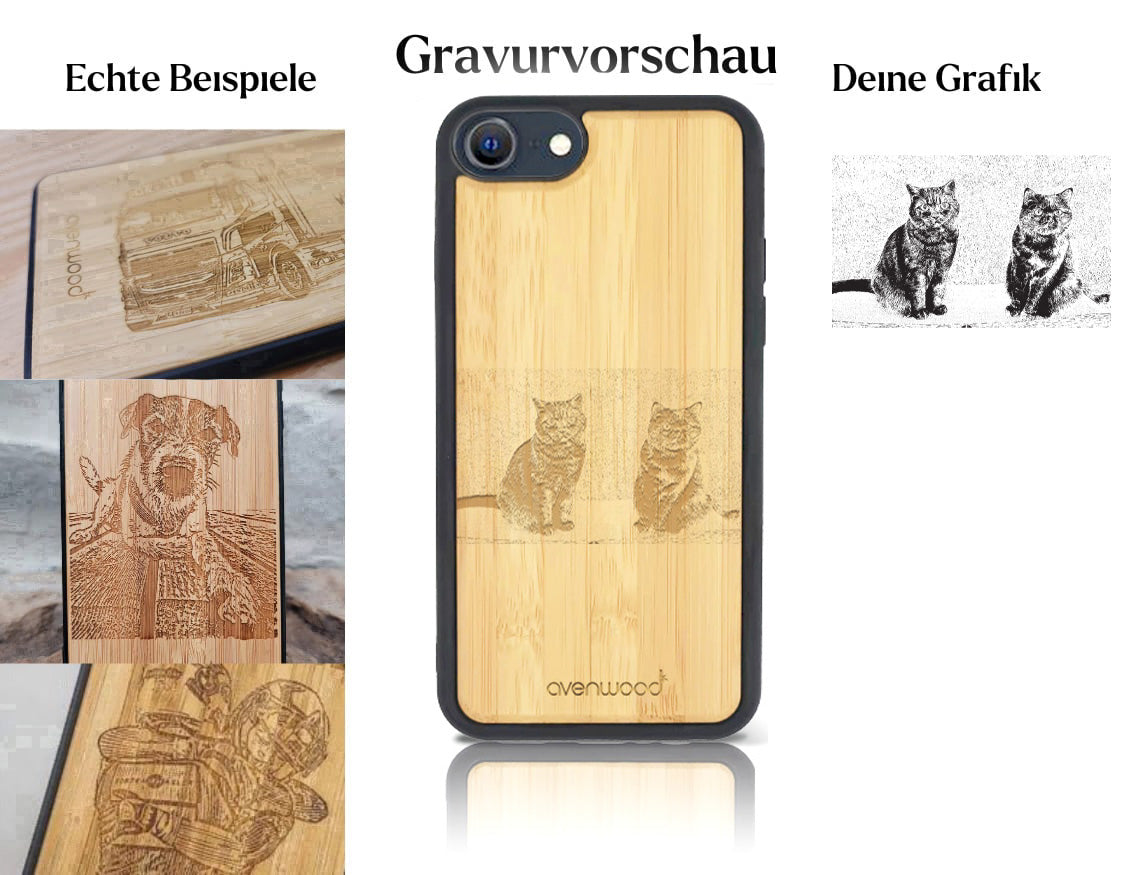 INDIVIDUELL Phone SE 2. Generation Bambus-Kunststoff