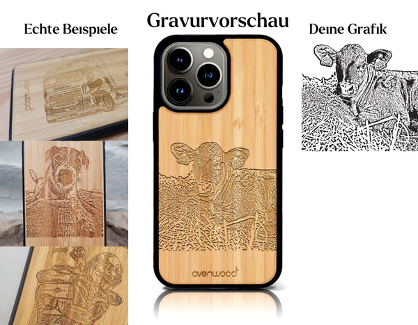INDIVIDUELL iPhone 16 Pro Bambus-Kunststoff
