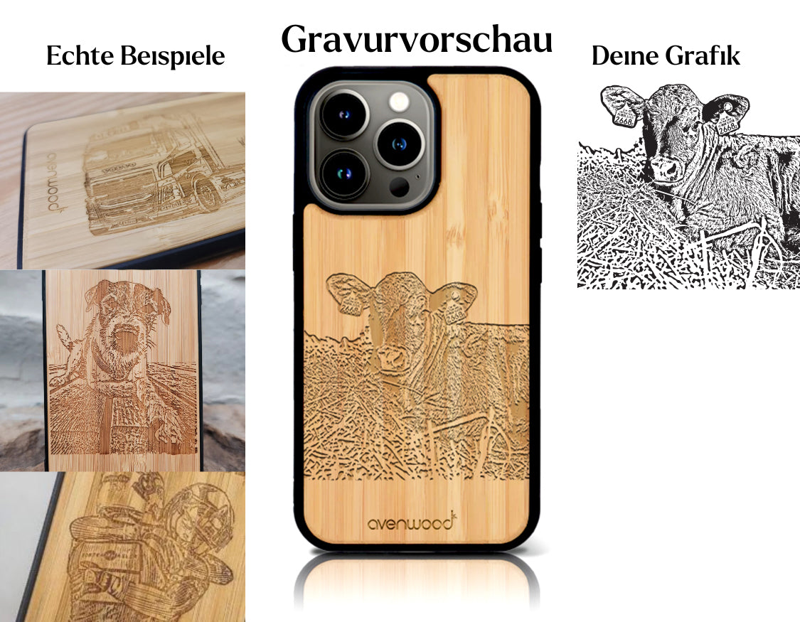 INDIVIDUELL iPhone 16 Pro Bambus-Kunststoff