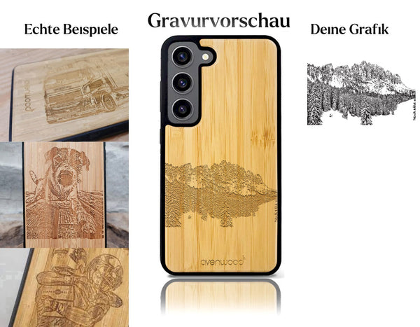 INDIVIDUELL Samsung Galaxy S23 Bambus-Kunststoff