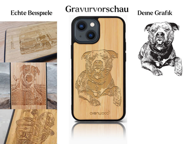 INDIVIDUELL iPhone 13 Pro Bambus-Kunststoff