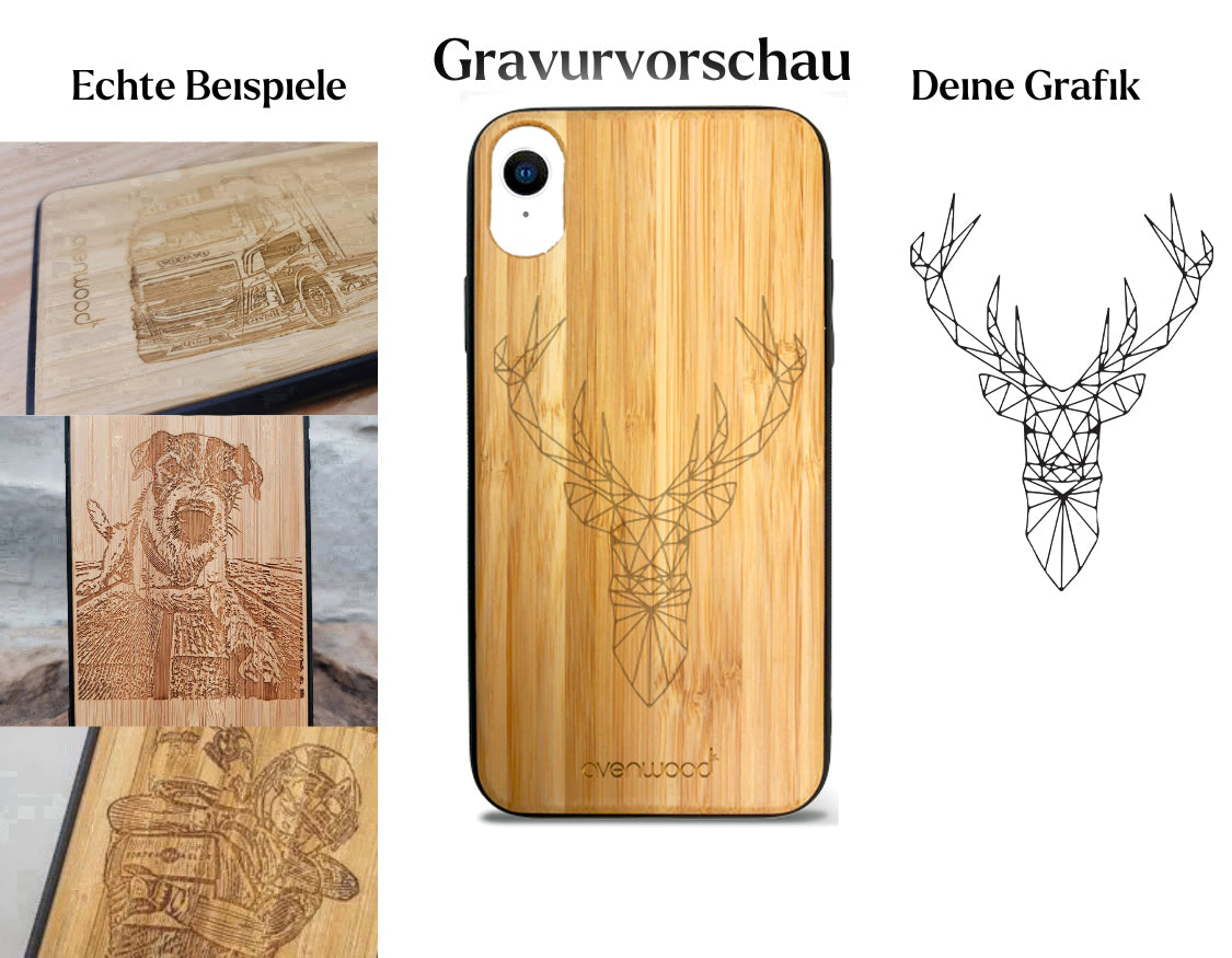 INDIVIDUELL iPhone XR Bambus-Kunststoff