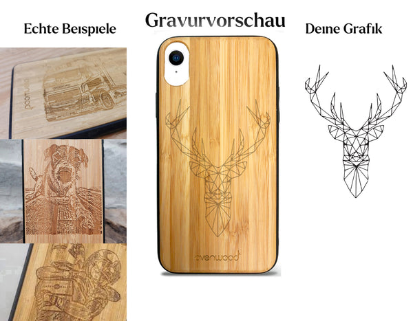INDIVIDUELL iPhone XR Bambus-Kunststoff