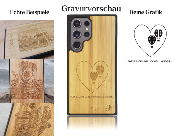 INDIVIDUELL Samsung Galaxy S24 Ultra Bambus-Kunststoff