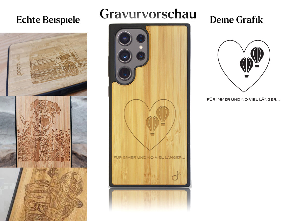 INDIVIDUELL Samsung Galaxy S24 Ultra Bambus-Kunststoff