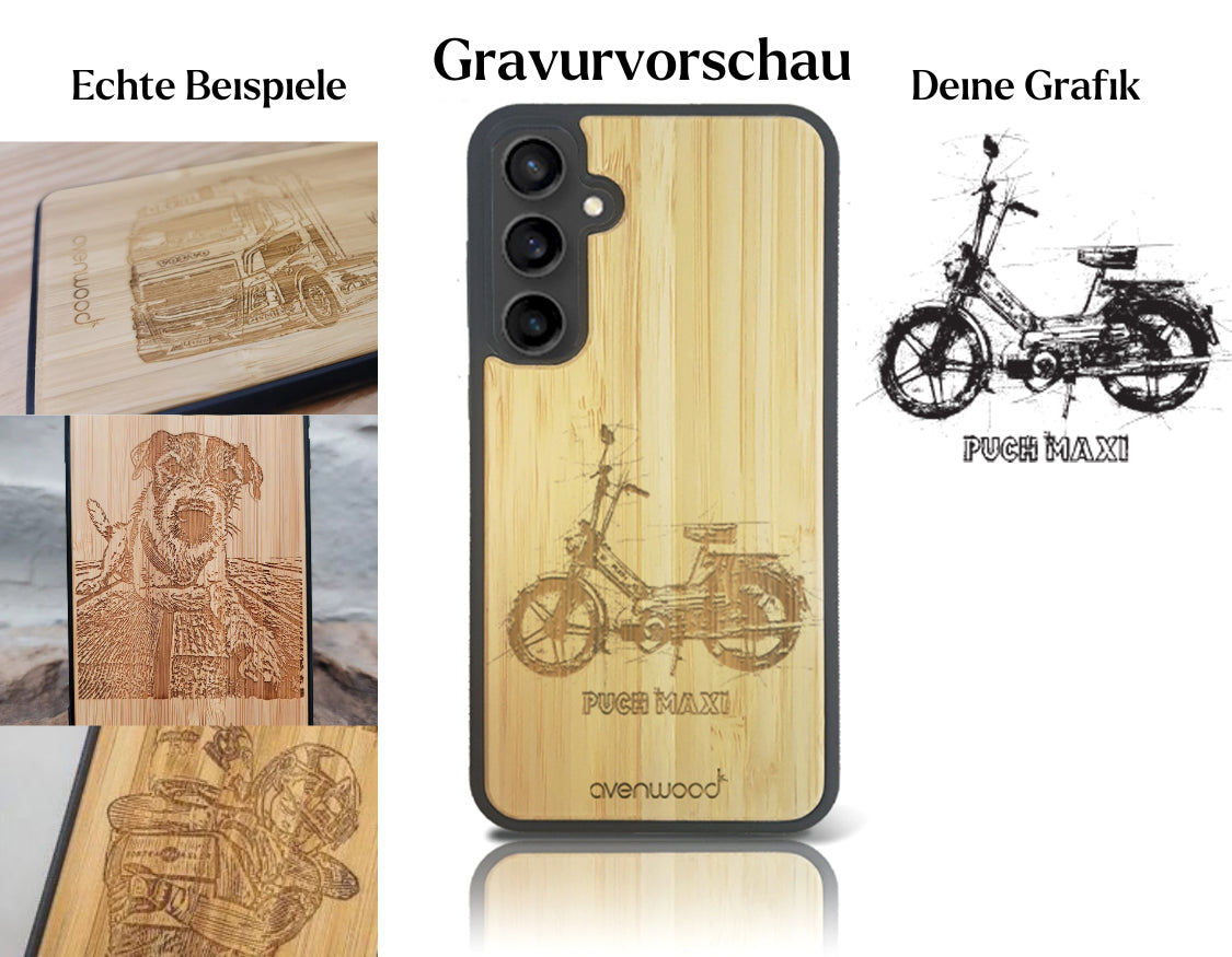 INDIVIDUELL Samsung Galaxy S23 FE Bambus-Kunststoff
