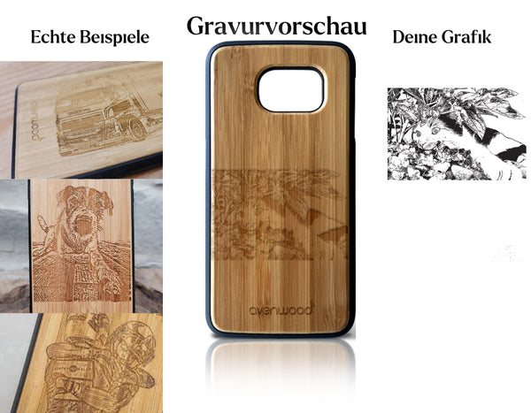 INDIVIDUELL Samsung Galaxy S8 Bambus-Kunststoff