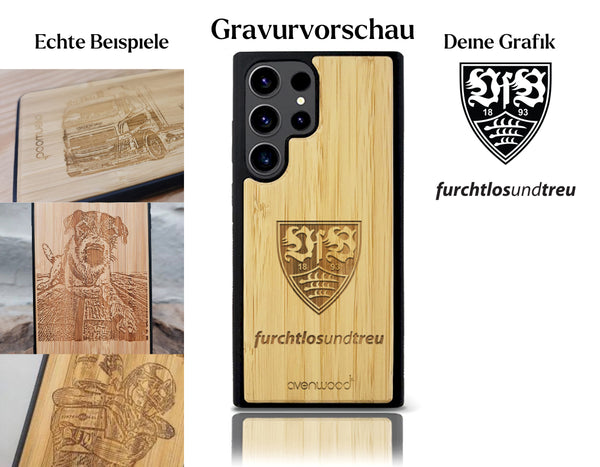 INDIVIDUELL Samsung Galaxy S23 Ultra Bambus-Kunststoff