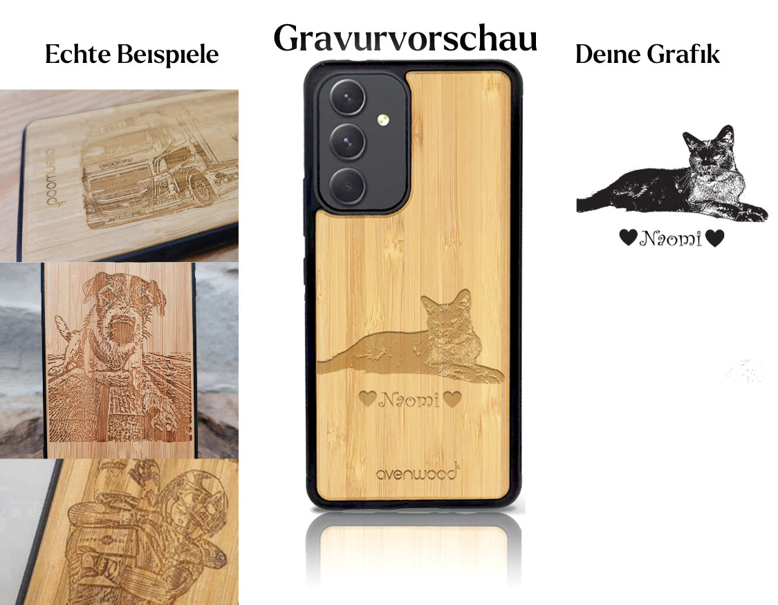 INDIVIDUELL Samsung Galaxy A55 Bambus-Kunststoff