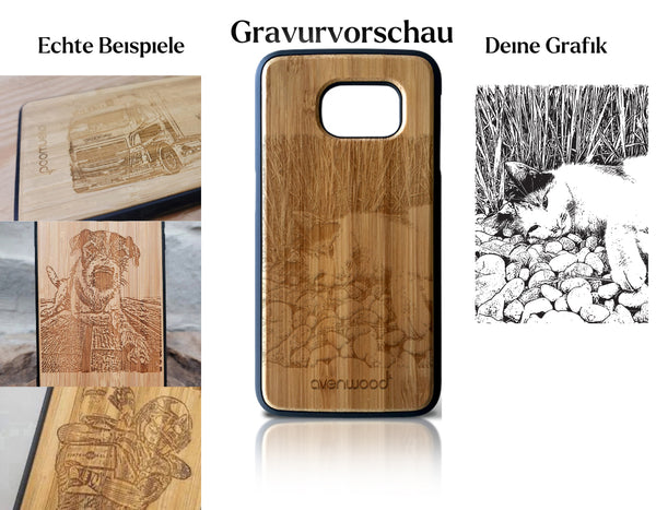 INDIVIDUELL Samsung Galaxy S8 Bambus-Kunststoff