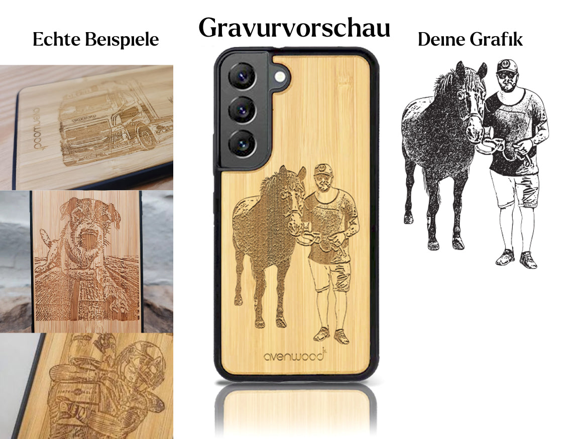 INDIVIDUELL Samsung Galaxy S22 Bambus-Kunststoff