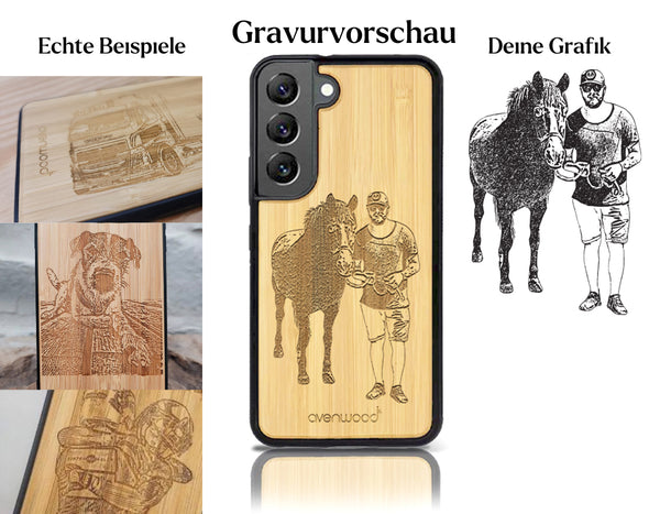 INDIVIDUELL Samsung Galaxy S22 Bambus-Kunststoff