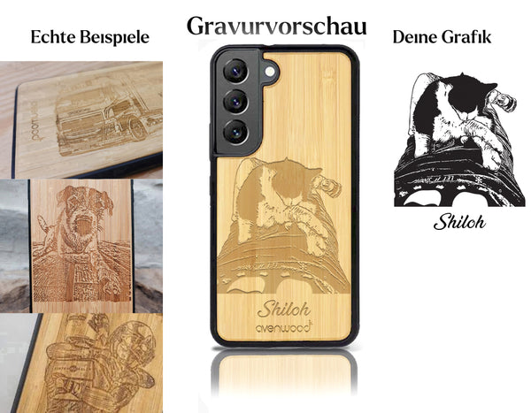 INDIVIDUELL Samsung Galaxy S22 Bambus-Kunststoff