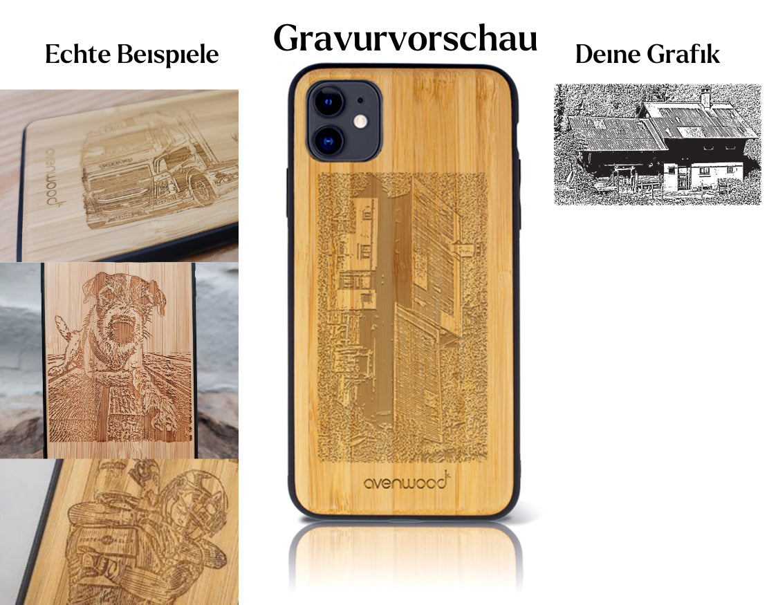 INDIVIDUELL iPhone 11 Bambus-Kunststoff