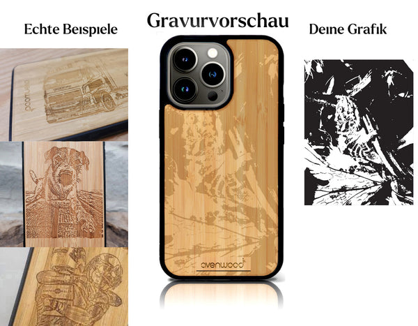 INDIVIDUELL iPhone 15 Pro Max Bambus-Kunststoff