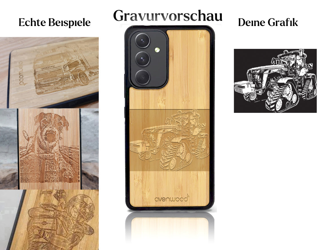 INDIVIDUELL Samsung Galaxy A54 Bambus-Kunststoff