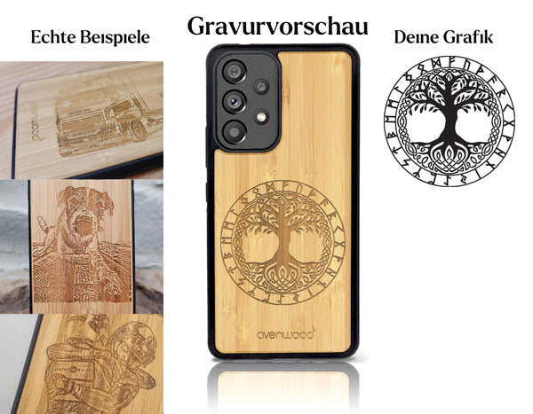 INDIVIDUELL Samsung Galaxy A15 Bambus-Kunststoff