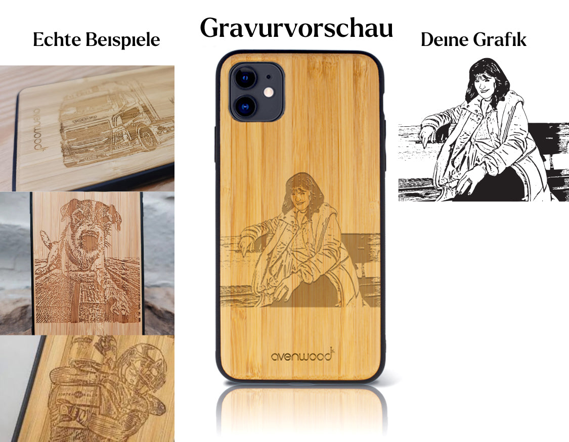 INDIVIDUELL iPhone 11 Bambus-Kunststoff