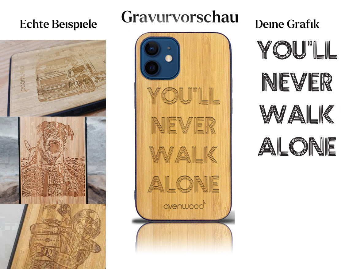 INDIVIDUELL iPhone 12 mini Bambus-Kunststoff