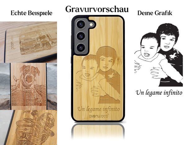 INDIVIDUELL Samsung Galaxy S23 FE Bambus-Kunststoff