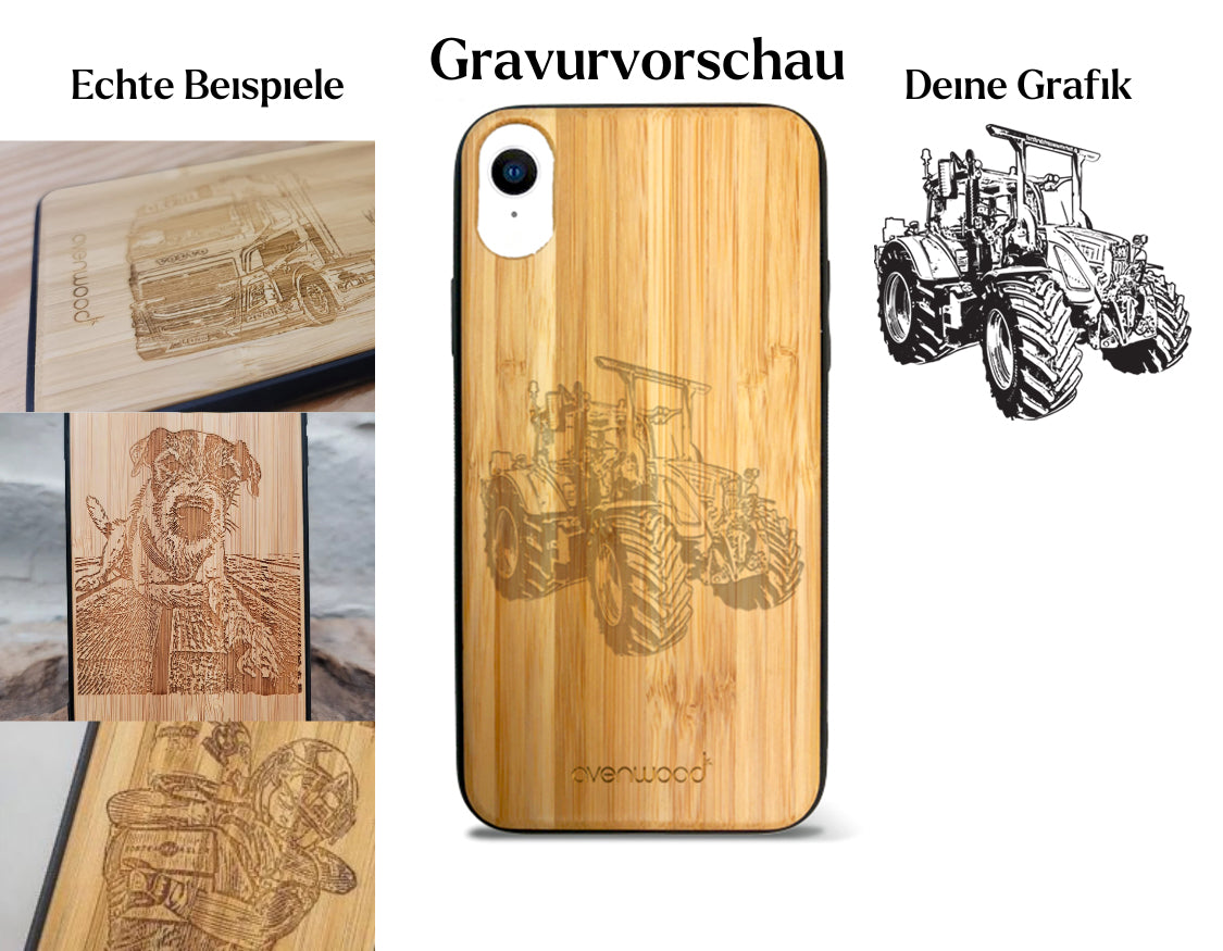 INDIVIDUELL iPhone XR Bambus-Kunststoff