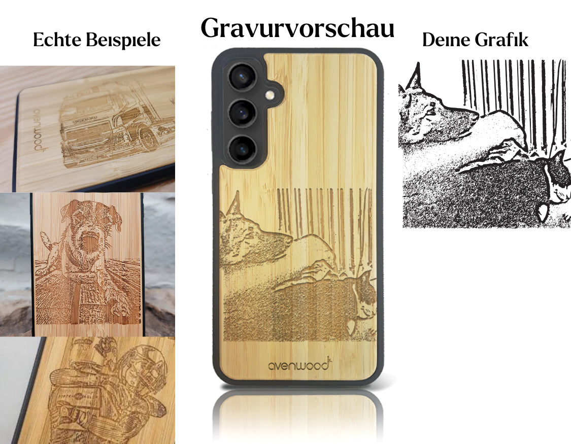 INDIVIDUELL Samsung Galaxy S23 FE Bambus-Kunststoff