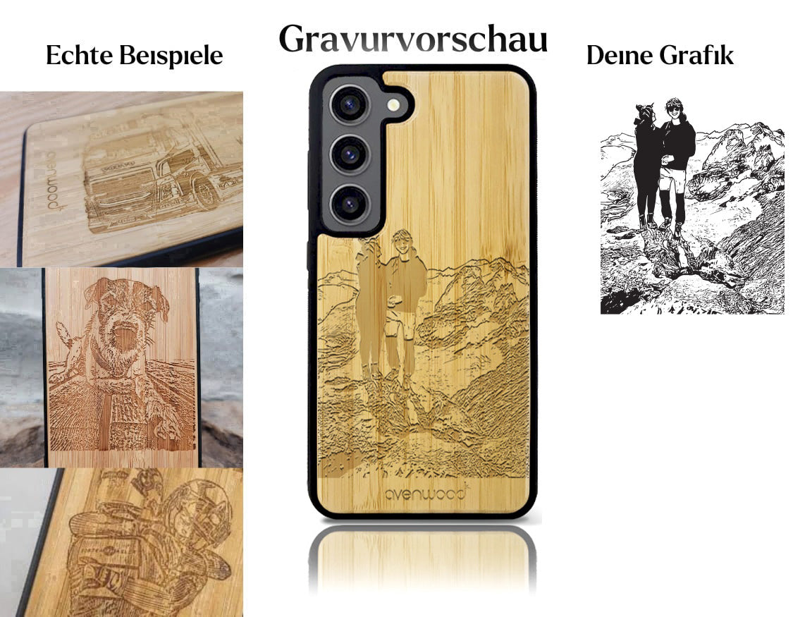 INDIVIDUELL Samsung Galaxy S23 Bambus-Kunststoff