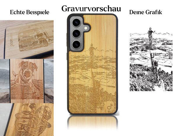 INDIVIDUELL Samsung Galaxy S24 Plus Bambus-Kunststoff