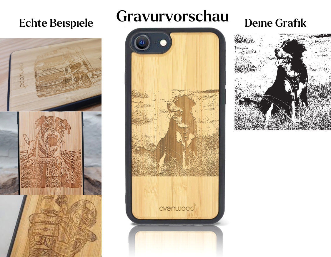 INDIVIDUELL Phone SE 2. Generation Bambus-Kunststoff