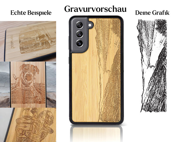 INDIVIDUELL Samsung Galaxy S21 FE 5G Bambus-Kunststoff