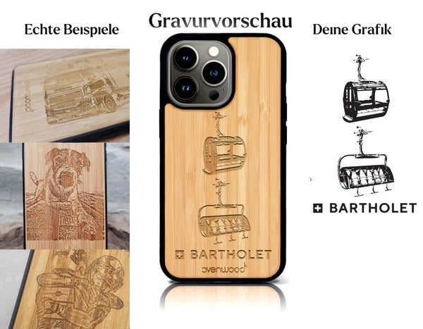 INDIVIDUELL iPhone 14 Pro Bambus-Kunststoff