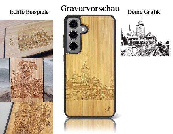 INDIVIDUELL Samsung Galaxy S24 Bambus-Kunststoff