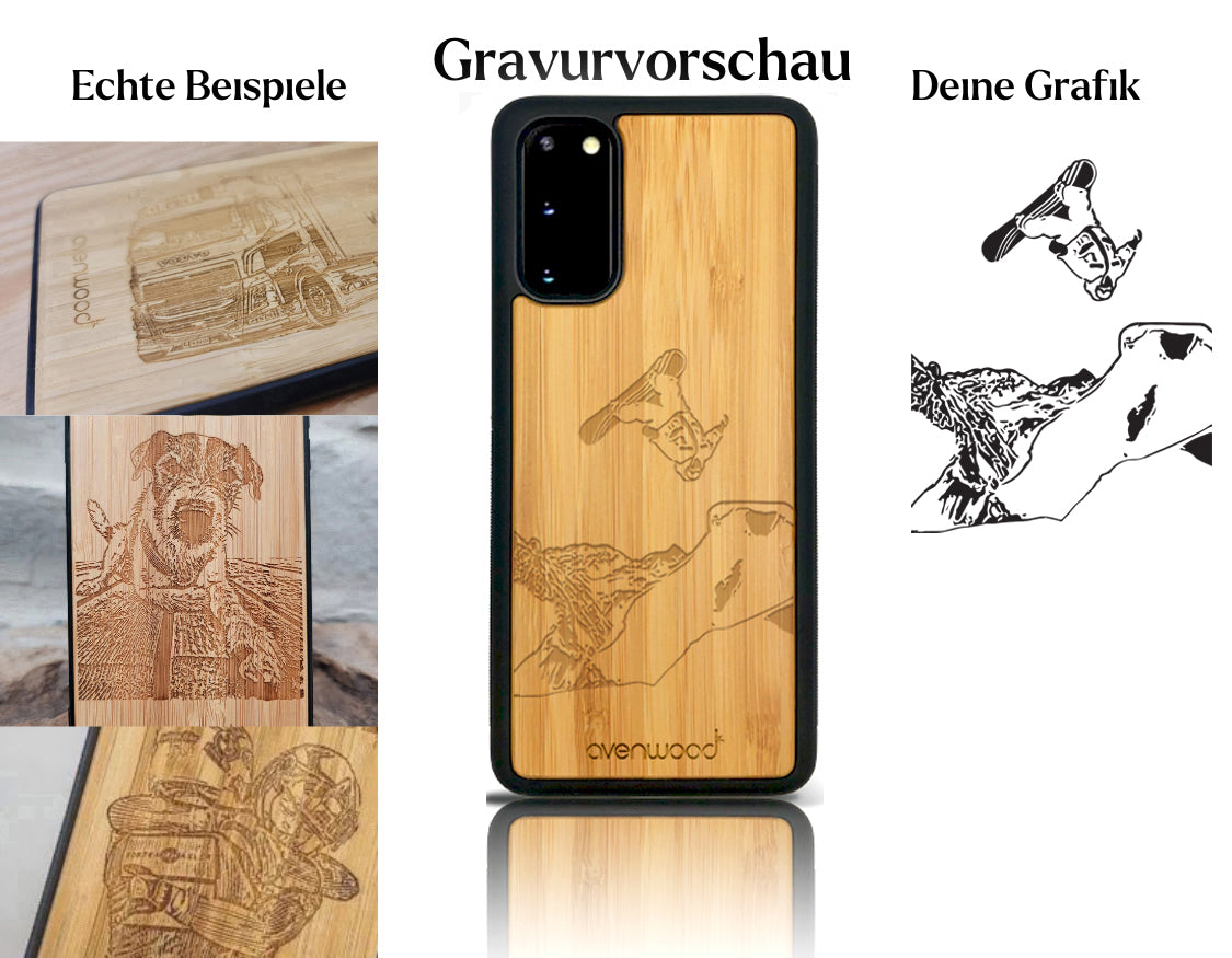 INDIVIDUELL Samsung Galaxy S20 Bambus-Kunststoff