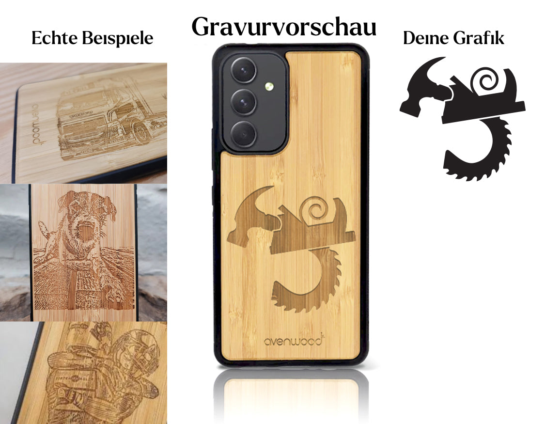 INDIVIDUELL Samsung Galaxy A54 Bambus-Kunststoff
