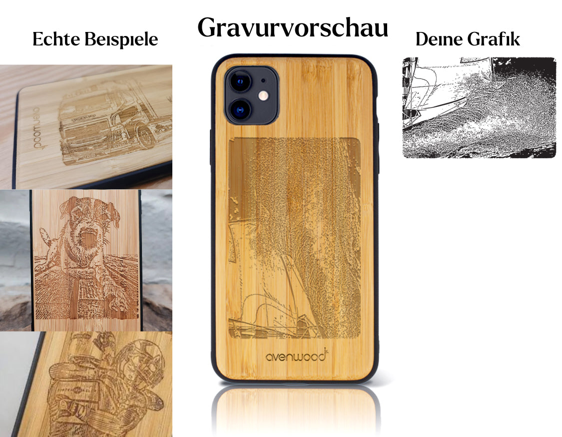 INDIVIDUELL iPhone 11 Bambus-Kunststoff