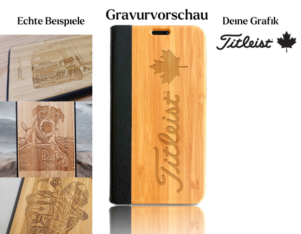 INDIVIDUELL iPhone 15 Pro Bambus-Kunststoff
