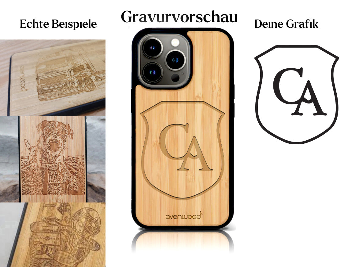 INDIVIDUELL iPhone 14 Pro Bambus-Kunststoff