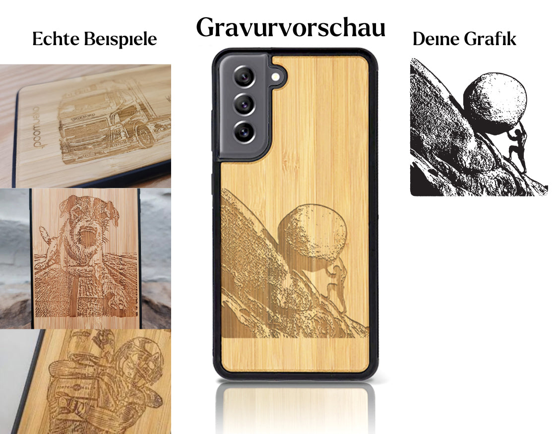 INDIVIDUELL Samsung Galaxy S21 FE 5G Bambus-Kunststoff