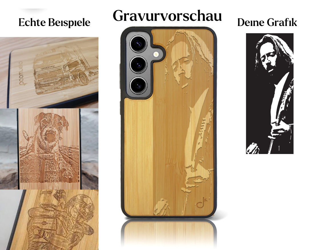 INDIVIDUELL Samsung Galaxy S24 Plus Bambus-Kunststoff