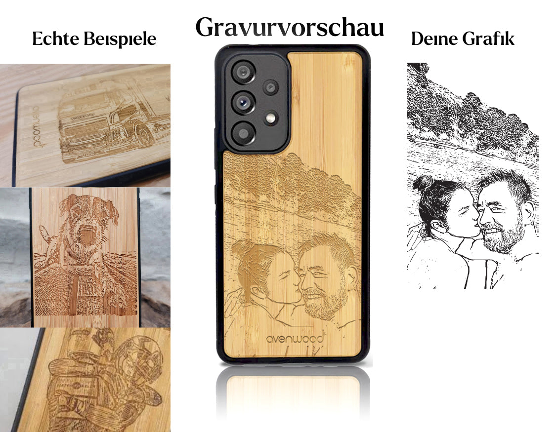 INDIVIDUELL Samsung Galaxy A53 Bambus-Kunststoff